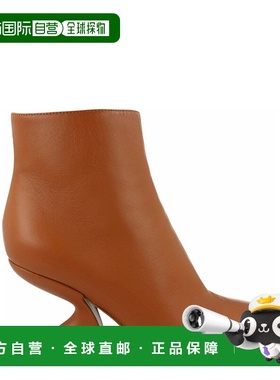 自营salvatore ferragamoSal 85 Ankle Booties - beige 美国奥莱