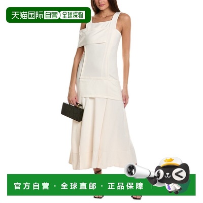 自营3.1 Phillip Lim Cold-Shoulder Maxi Dress - beige 美国奥