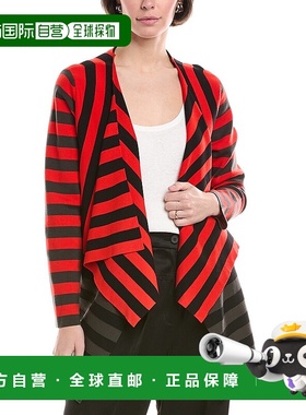 自营 akris puntoAkris针织羊毛-混纺开衫-红色 美国奥莱直发