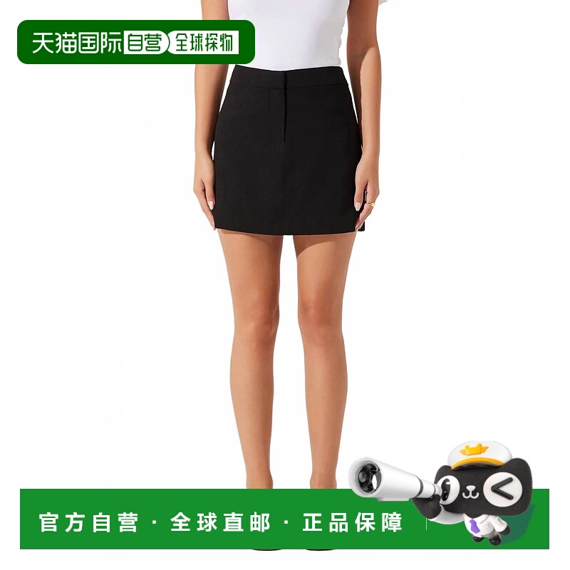自营astr the labelBella Mini Skirt In Black - black 美国奥莱