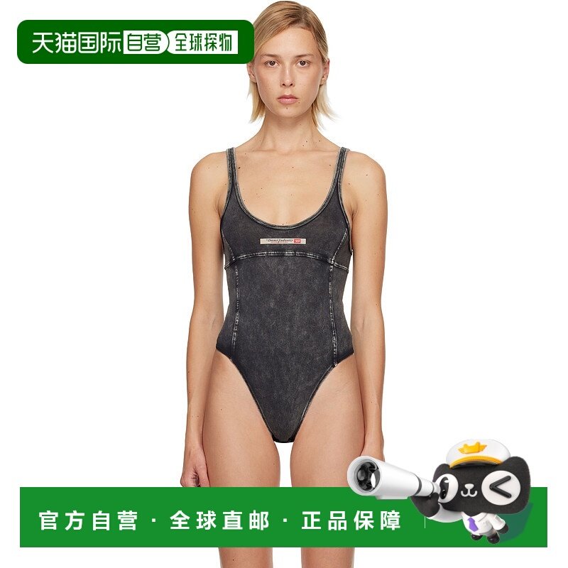 1h可退 香港直邮潮奢 Diesel 迪赛 女士 灰色 Phoebe-Dnm 连体衣