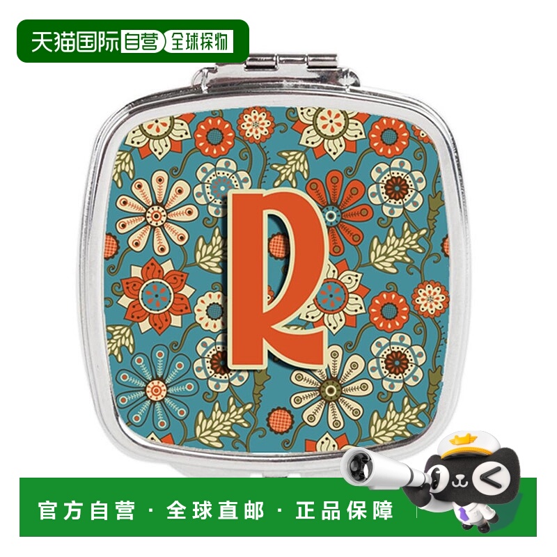 自营 Carolines Treasures CJ2012-RSCM 字母 R 花复古蓝色正品