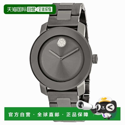 自营Movado Men's Gunmetal dial Watch - gunmetal 美国奥莱直发