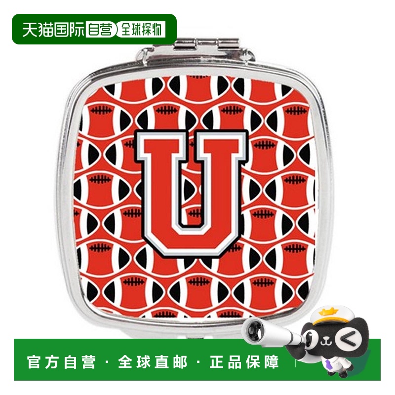 自营 Carolines Treasures CJ1067-USCM 字母 U 足球猩红色正品