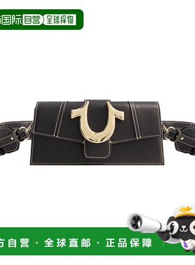 True Religion 马蹄形小翻盖 - 黑色 【美国奥莱】直发斜挎包腰包