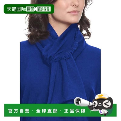 自营in2Cashmere Scarf with Fringe - royal blue 美国奥莱直发