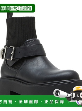 自营 Madden Girl Cryptic CCRY01J1靴子女式黑色皮革平台VER055-