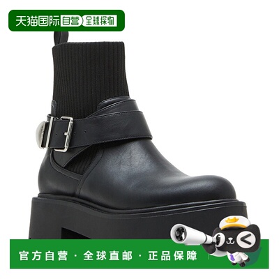 自营 Madden Girl Cryptic CCRY01J1靴子女式黑色皮革平台VER055-