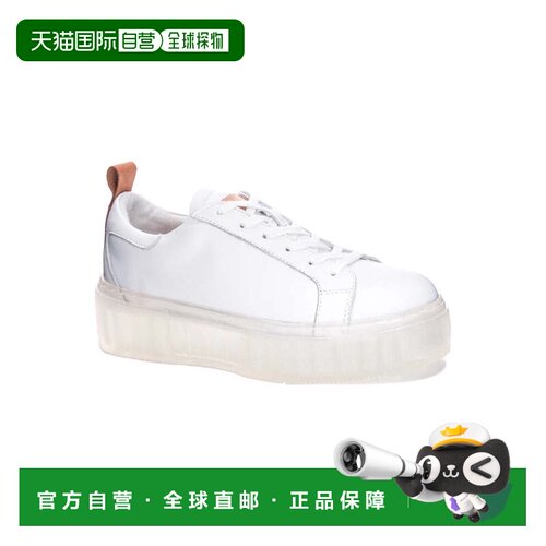 自营Women's Chinese Laundry Gold Glee Sneakers White Platfor