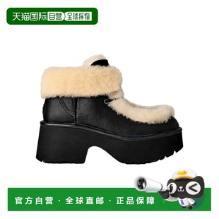 黑色 BLK女式 美国奥莱直发 Esmee皮革系带黑色1176110 自营UGG