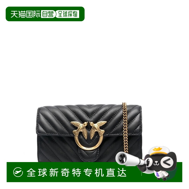 自营 pinkoQuilted Black Love One Wallet - black 【美国奥莱】