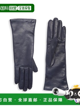 1h可退 【美国直邮】Saks Fifth Avenue COLLECTION 羊绒内衬皮革