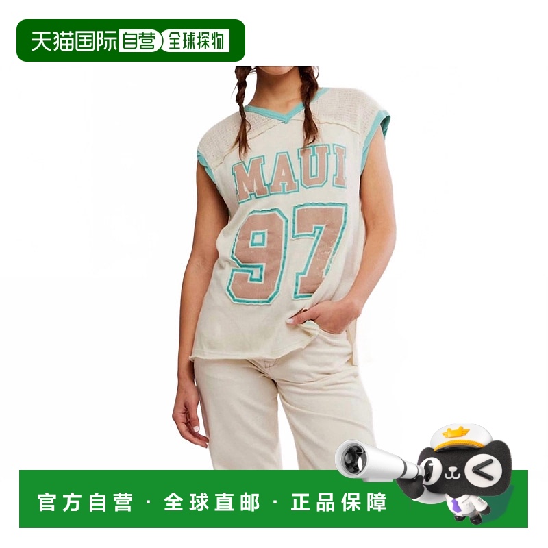 自营 free peopleHawaii Vibes Tee In Ivory - ivory 【美国奥莱