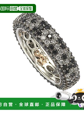 自营Suzy Levian Sterling Silver Cubic Zirconia Black and Whi