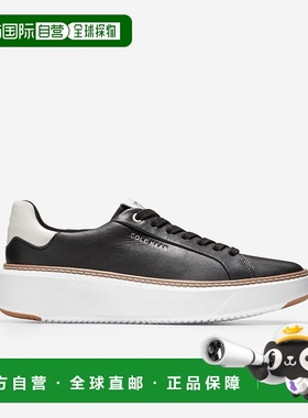 自营 Cole Haan Grandpro Topspin W22706运动鞋女式11号黑色皮鞋