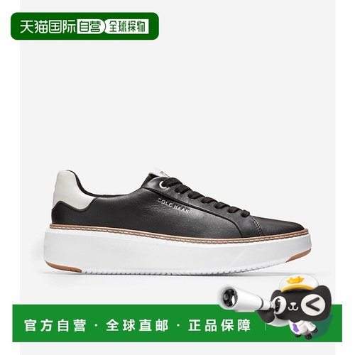 自营 Cole Haan Grandpro Topspin W22706运动鞋女式11号黑色皮鞋