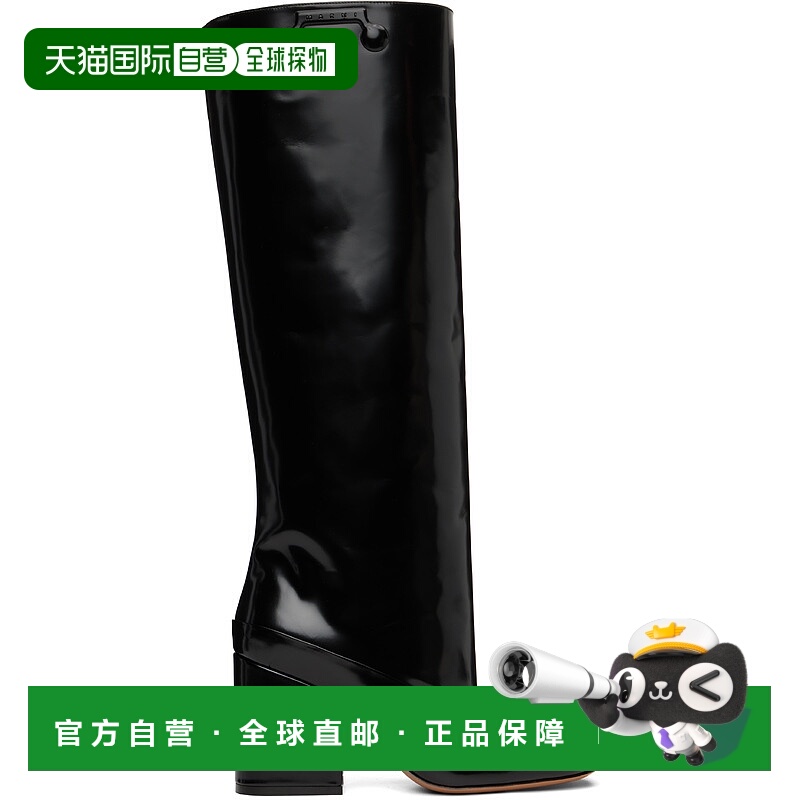 1h可退 香港直邮潮奢 Marni 玛尼 女士 黑色 Leather Trunkaroo