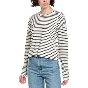 自营rag Stripe multi 美 Knit Pullover The bone Crewneck