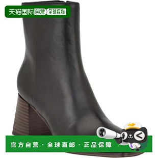 自营Calvin Black Toe Ankl Square Women Broma Klein Leather