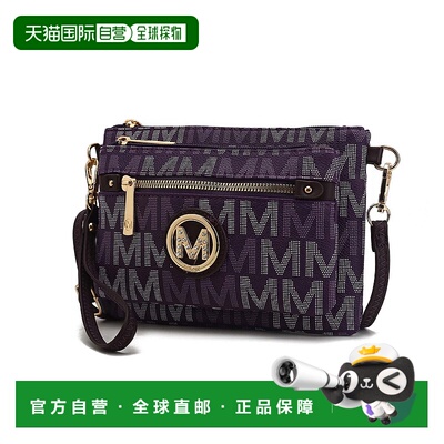 自营mia k collection米娅K Camren M签名斜挎包-深紫色 美国奥莱