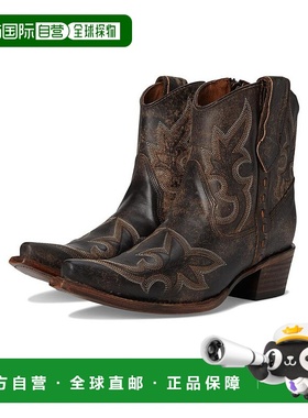 1h可退 【美国直邮】Corral Boots L5917 女士时装靴 黑色 棕色刺