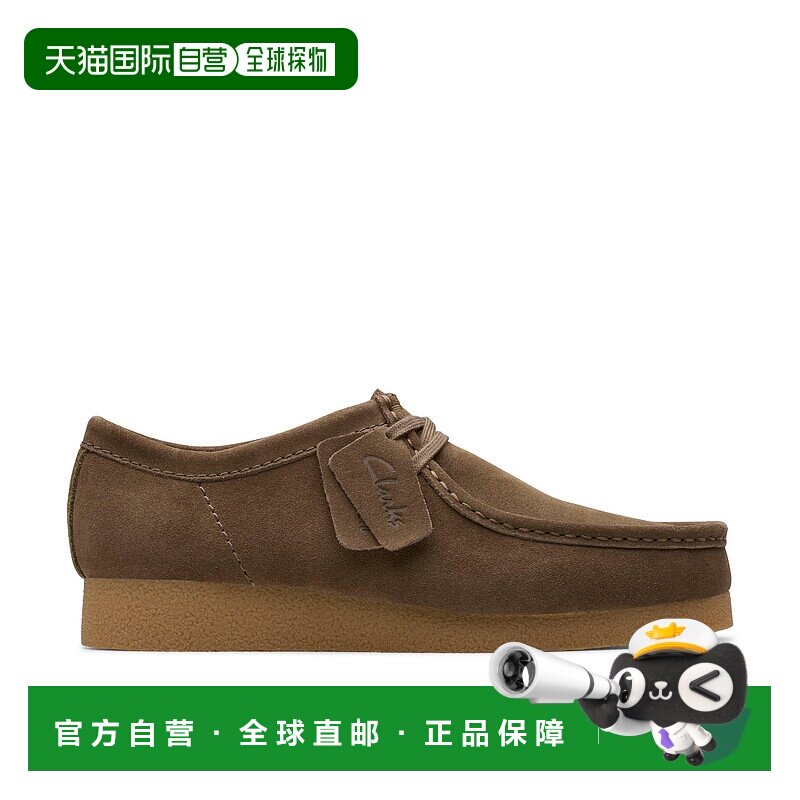 自营Clarks WallabeeEVO in Green Suede - dark olive suede 美