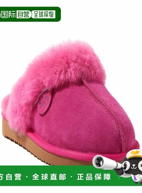 自营dearfoamsEZ Feet Women’s Genuine Shearling Scuff Slippe