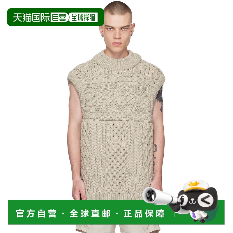 1h可退 香港直邮潮奢 Robyn Lynch 男士 灰色 Oversized 马甲 JMP