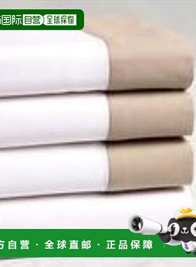 自营 Montague & Capulet 400TC 联络表套装 - 白色带咖啡色 美国