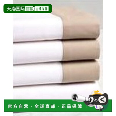 自营 Montague & Capulet 400TC 联络表套装 - 白色带咖啡色 美国