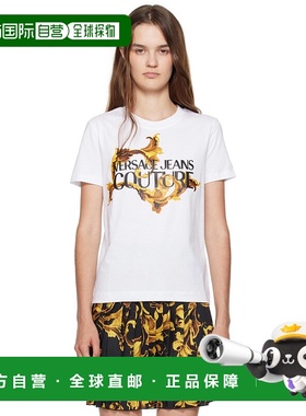 香港直邮潮奢 Versace Jeans 范思哲 女士 白色 Screen-Printed C