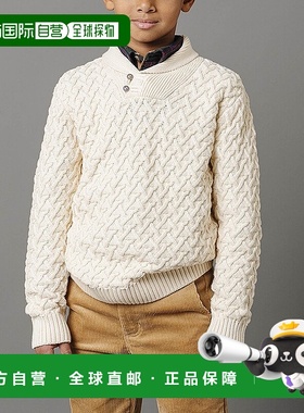 自营 hope & henryHope&Henry人字领斜领毛衣-白色 美国奥莱直发