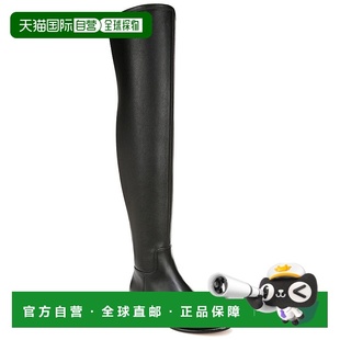 黑色 Cody过膝皮靴 美国奥莱直发长筒靴女靴 Vince 自营