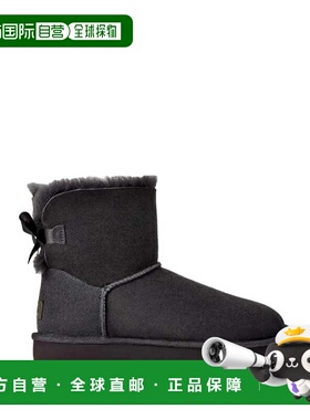自营UGG Mini Bailey Bow II黑曜石1016501-OBS女士-黑色 美国奥