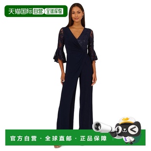 papell 女士 连衫 1h可退 连体裤 adrianna 裤 上衣 美国直邮