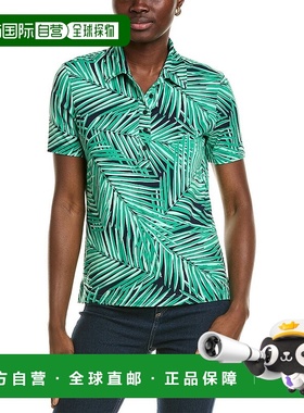 自营 brooks brothers布鲁克斯兄弟印花针织Polo衫-绿色 美国奥莱