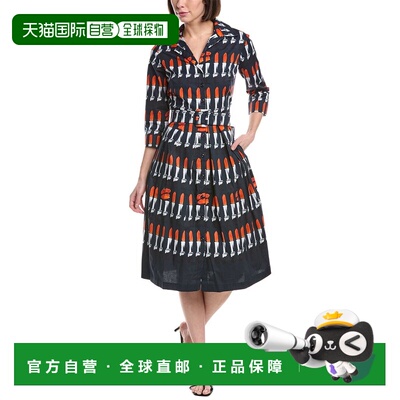 自营Samantha Sung Audrey Shirtdress - blue 美国奥莱直发