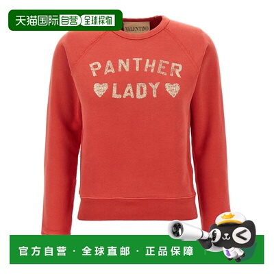 自营Valentino Garavani Women's Panther Lady Sweatshirt - red