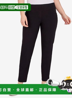 【美国直邮】ruby rd. 女士 休闲裤高腰女款直筒松紧
