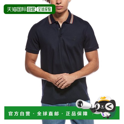 自营Burberry Pierson Replen Polo Shirt - blue 美国奥莱直发