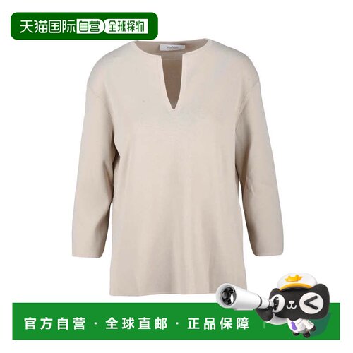 自营max maraThree-Quarter Sleeve Knit - Beige - neutrals 美