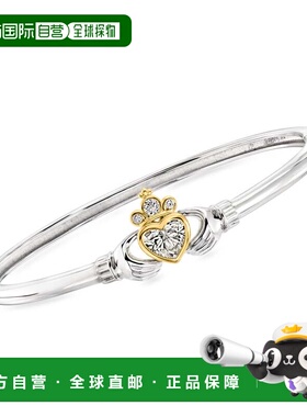 自营Ross-Simons Lab-Grown Diamond Claddagh Bangle Bracelet i