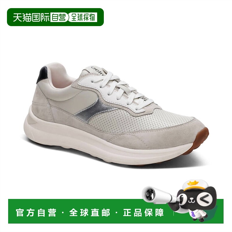 自营aetrex女式Emily系带运动鞋，粉笔色 美国奥莱直发