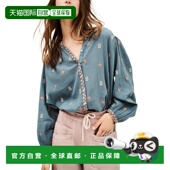自营ba&sh 美国奥莱直发 bleu Daphne Shirt
