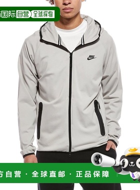 自营Nike Tech Lightweight Knit Full-Zip Hoodie - black 美国