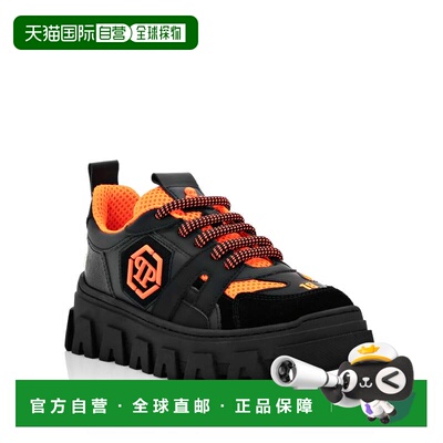 自营philipp pleinLO-TOP SNEAKERS MIX MATERIALS HEXAGON NEON