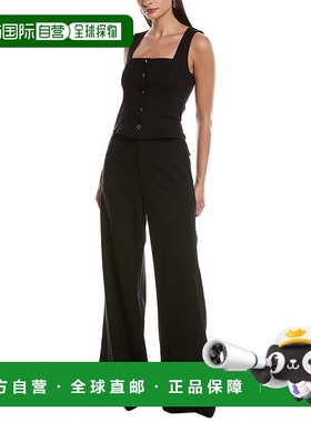 自营rag & bone Marianne Ponte Jumpsuit - black 美国奥莱直发