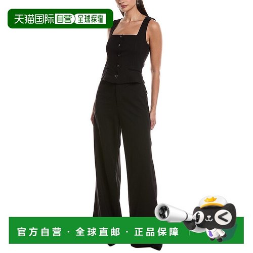 自营rag & bone Marianne Ponte Jumpsuit - black 美国奥莱直发