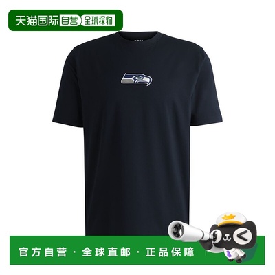 自营bossx NFL弹力棉T恤，带有特殊品牌-海鹰 美国奥莱直发