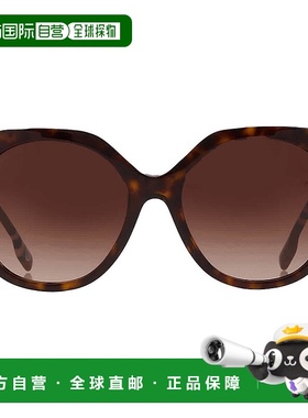 自营Burberry Vanessa Brown Gradient Geometric Ladies Sunglas